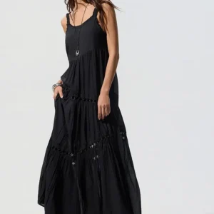 VESTIDO LARGO NEGRO BSB
