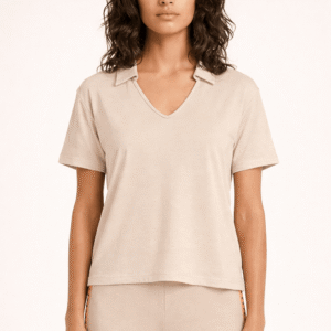 CAMISETA CUELLO POLO CREMA LOLITAS&L