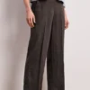 PANTALON LINO MARRON STREET ONE