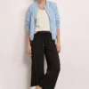 PANTALON NEGRO ANCHO STREET ONE