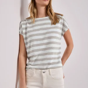 CAMISETA RAYAS PURPURINA STREET ONE