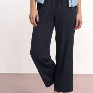 PANTALON AZUL ANCHO STREET ONE