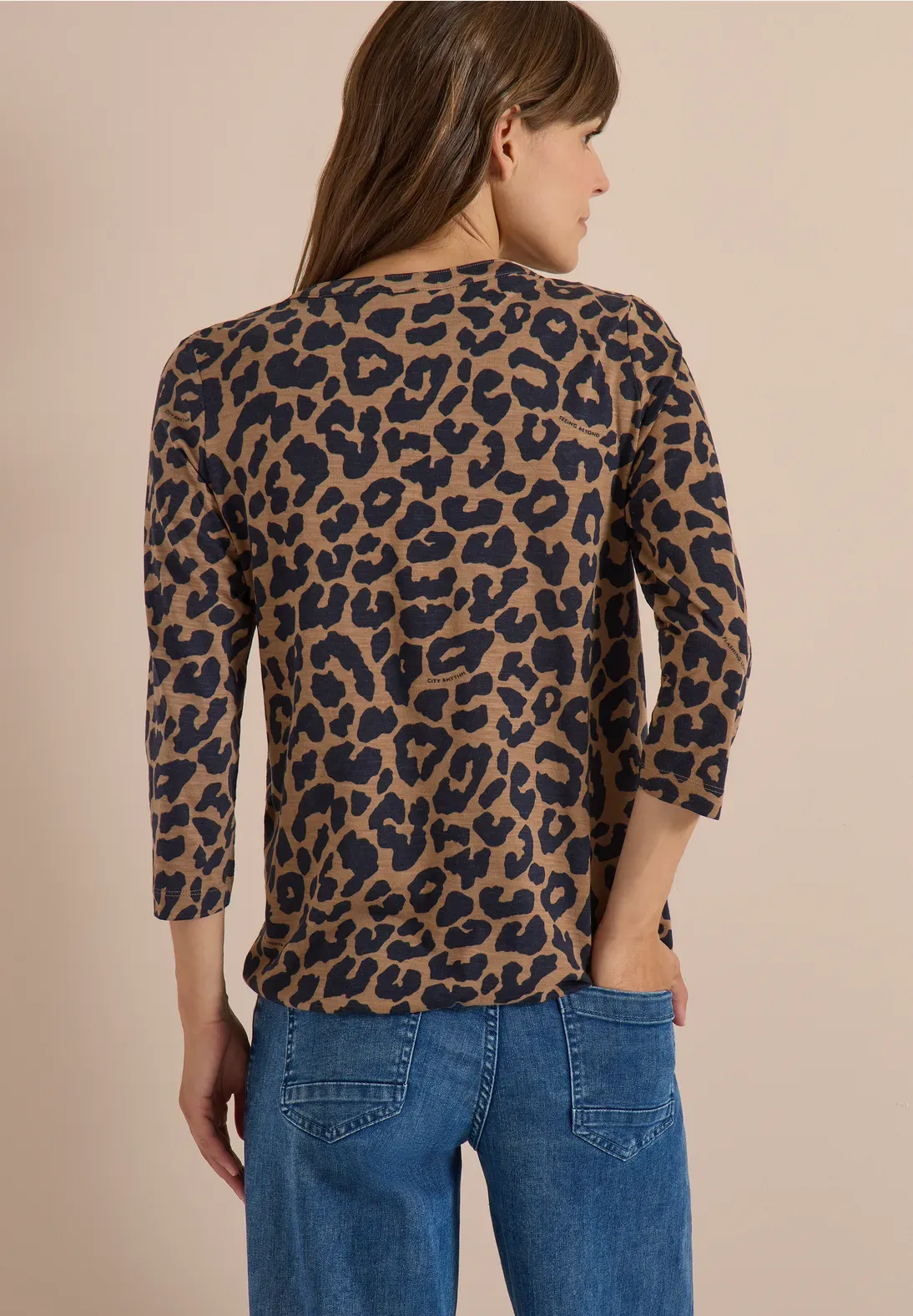 Camiseta 3/4 print Marrón CECIL - Imagen 2