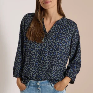 BLUSA 3/4 PRINT VERDES CECIL