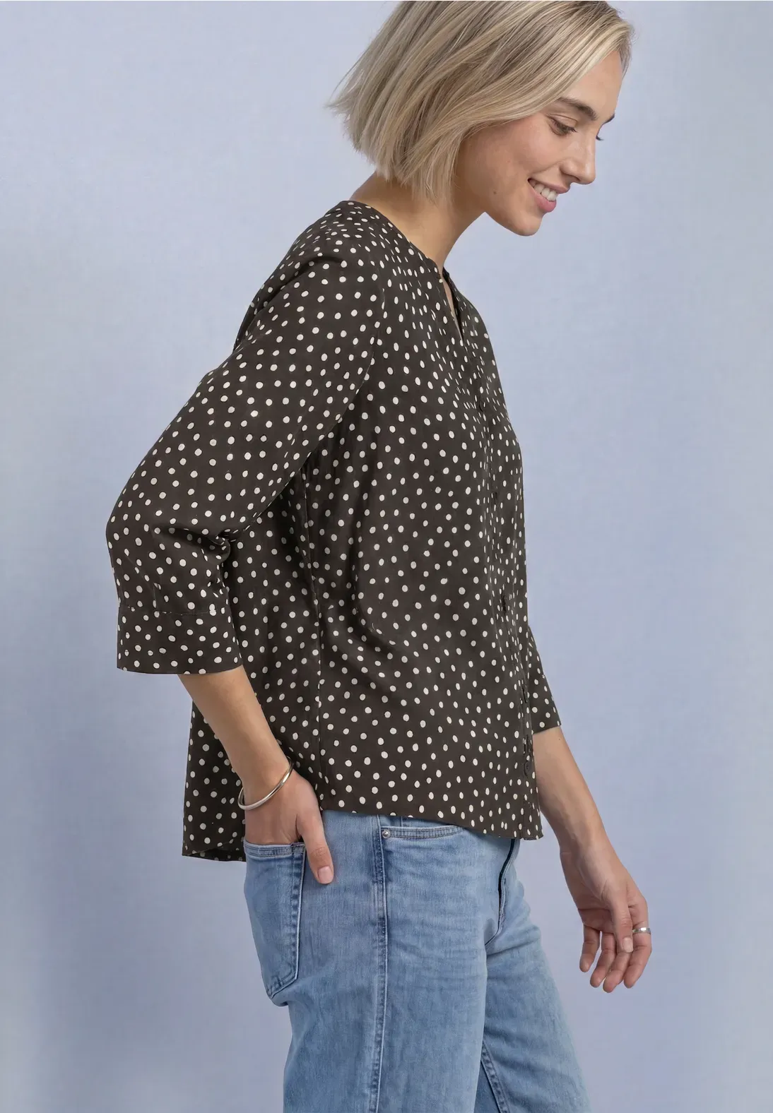 Blusa Lunares Marrón STREETONE - Imagen 2