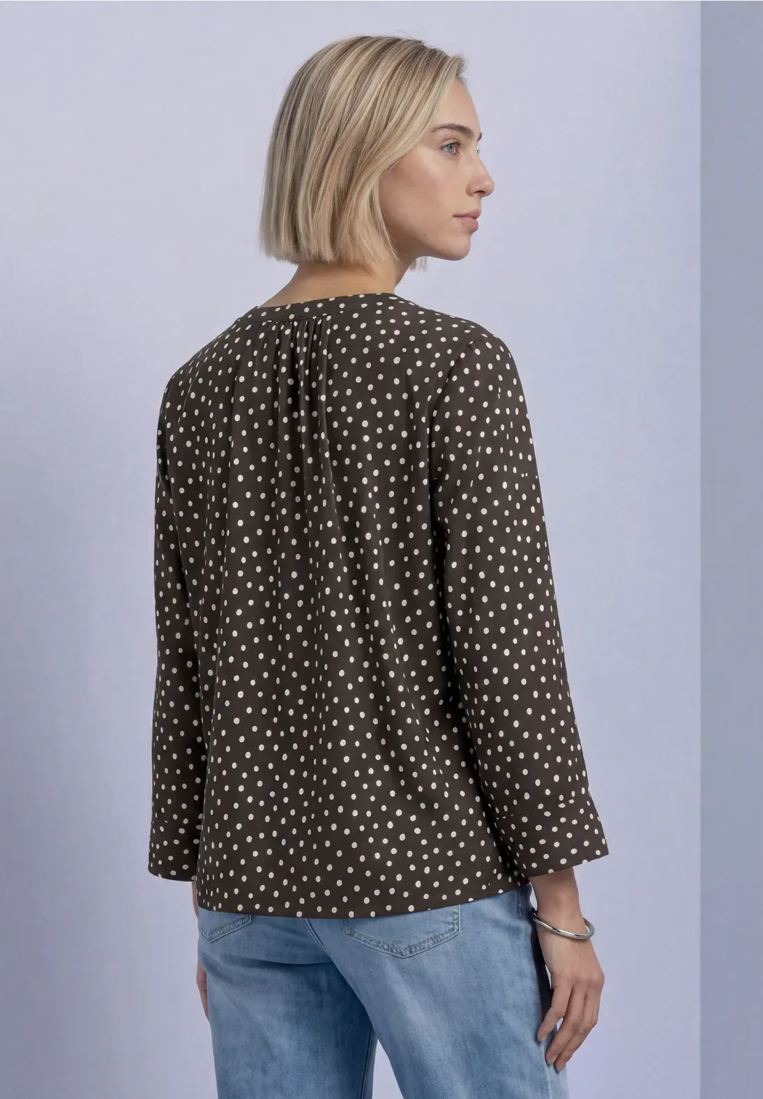 Blusa Lunares Marrón STREETONE - Imagen 3
