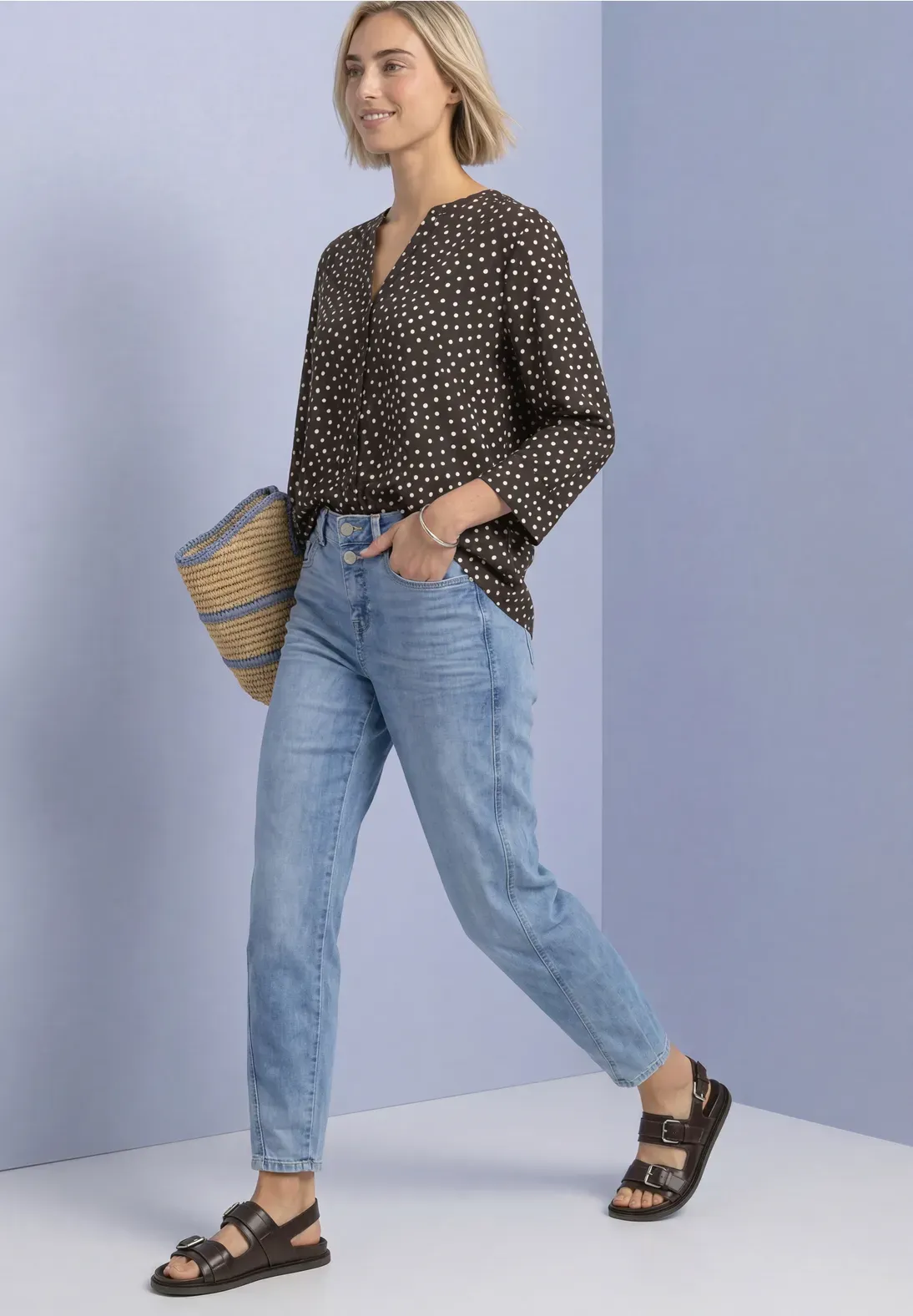 Blusa Lunares Marrón STREETONE