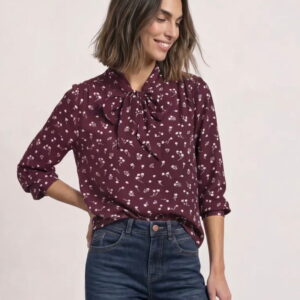 BLUSA LAZO BURDEOS STREET ONE