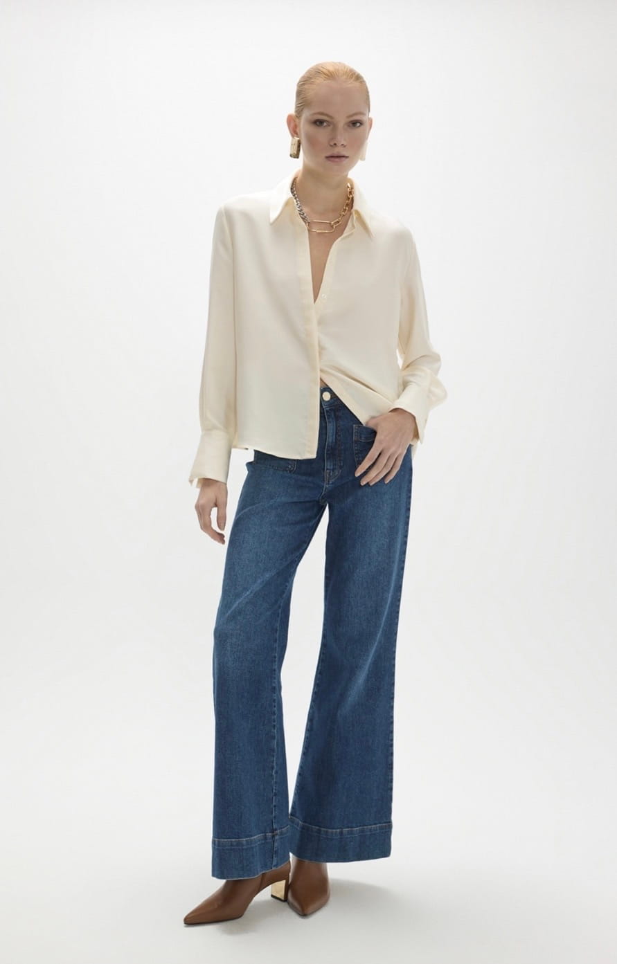 Blusa Espalda Plisada LOLA CASADEMUNT - Imagen 3